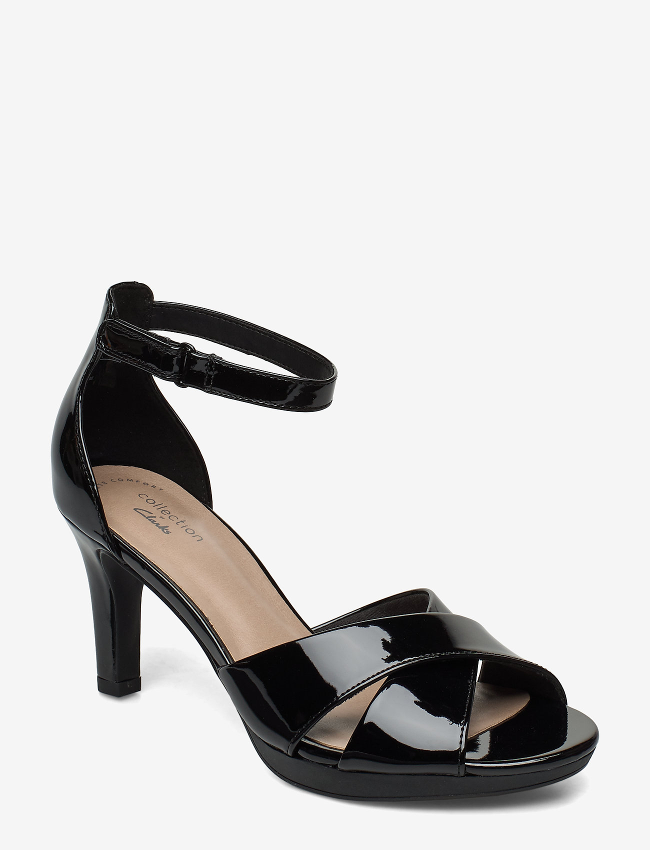 Clarks - Adriel Cove - black pat - 0