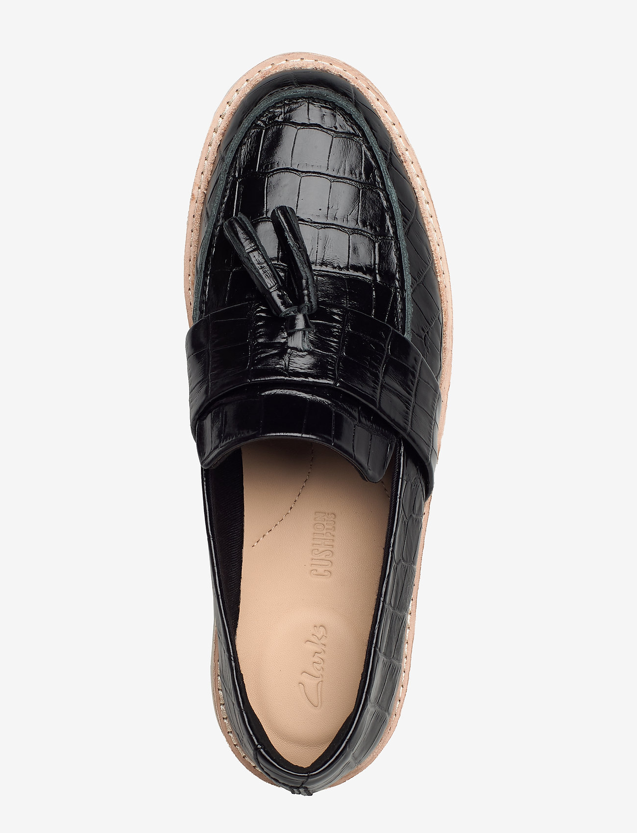 Clarks - Trace Tassel - black croc - 3