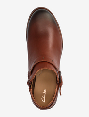 Clarks - Demi2 Tone - lygiapadžiai aulinukai iki kulkšnių - dark tan lea - 3