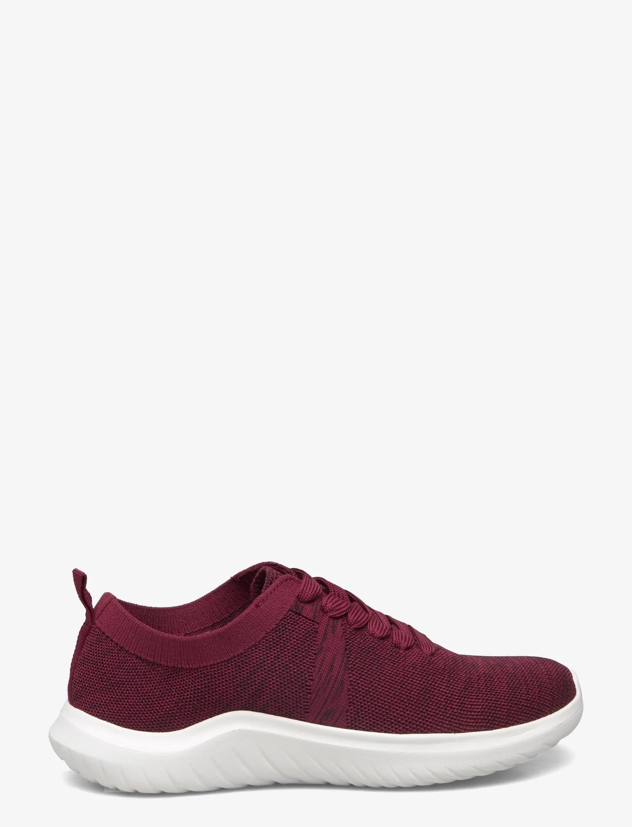 Clarks - Nova Glint - lave sneakers - burgundy knit - 1