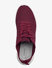 Clarks - Nova Glint - lave sneakers - burgundy knit - 3