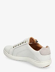 Clarks - Nalle Lace D - sportiska stila apavi ar pazeminātu potītes daļu - 1255 white leather - 2