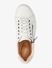 Clarks - Nalle Lace D - sportiska stila apavi ar pazeminātu potītes daļu - 1255 white leather - 3