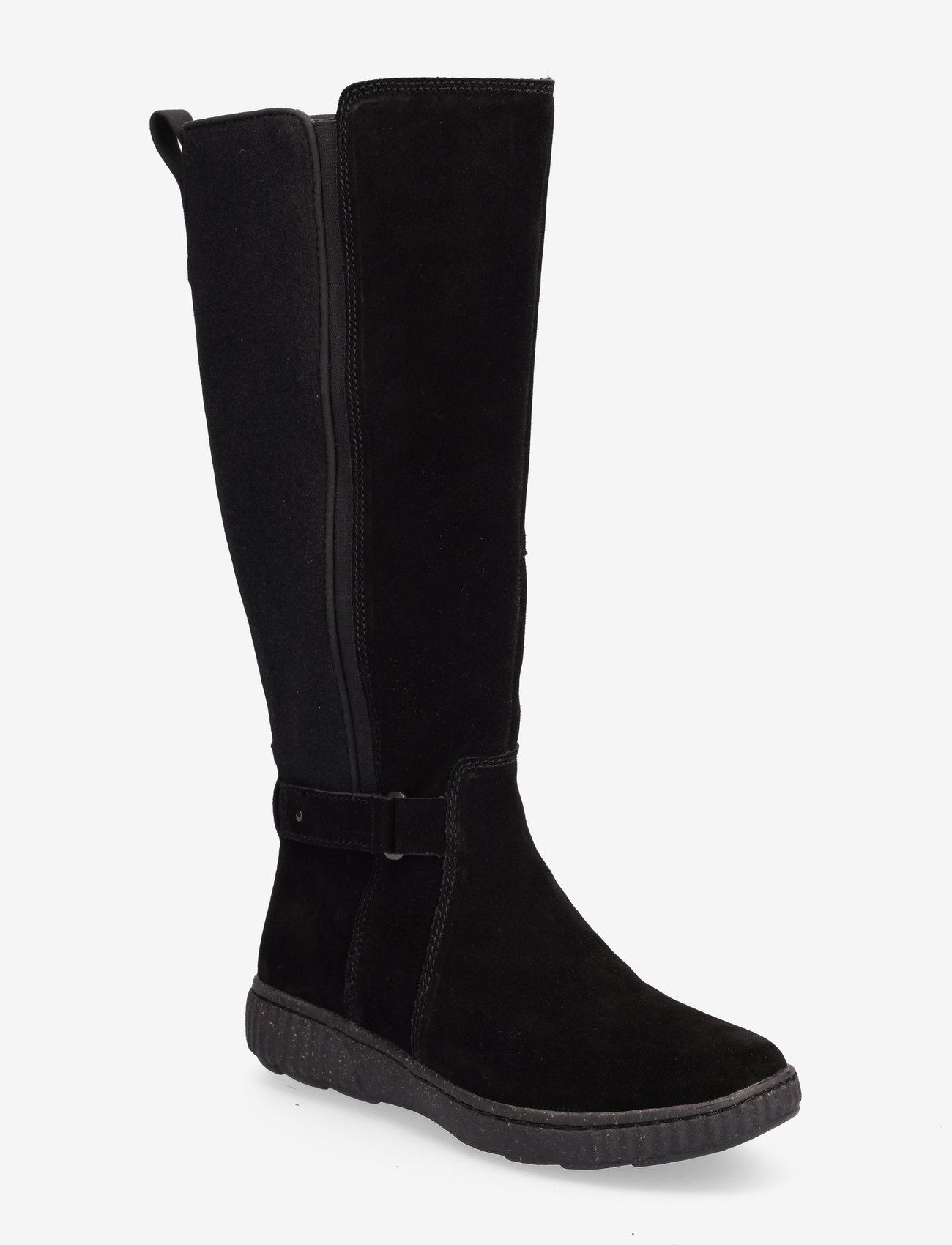 Clarks - Caroline Style - høye boots - black sde - 0