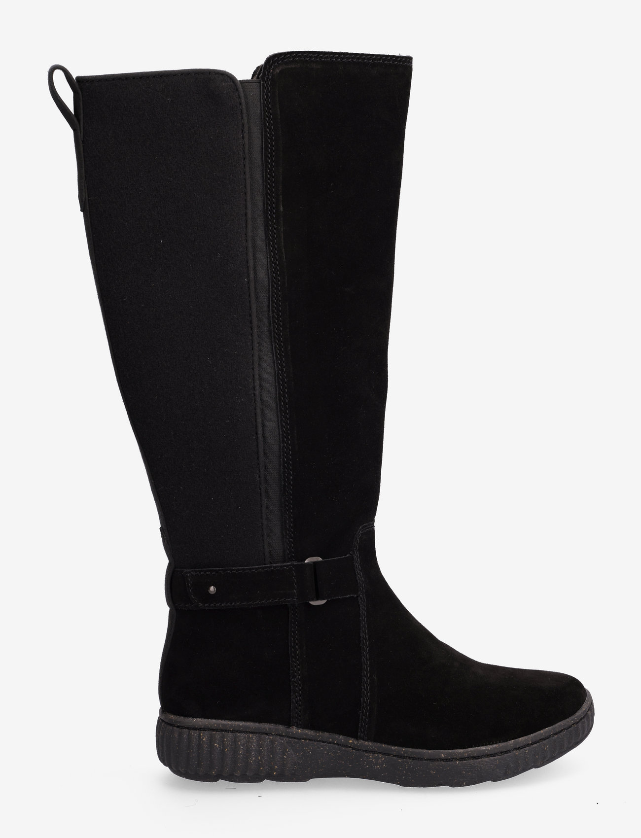 Clarks - Caroline Style - knee high boots - black sde - 1