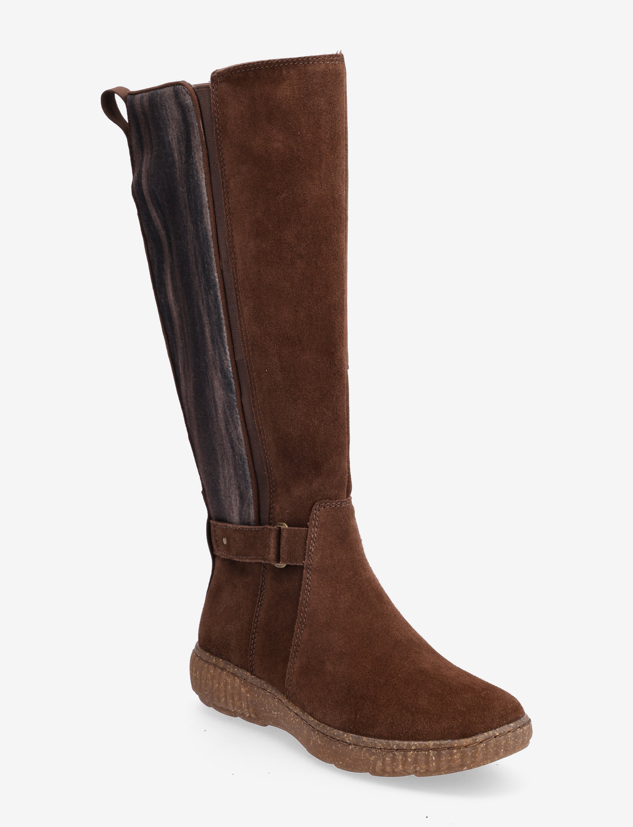Clarks - Caroline Style - høye boots - dark brown suede - 0
