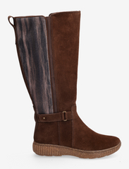 Clarks - Caroline Style - høye boots - dark brown suede - 1