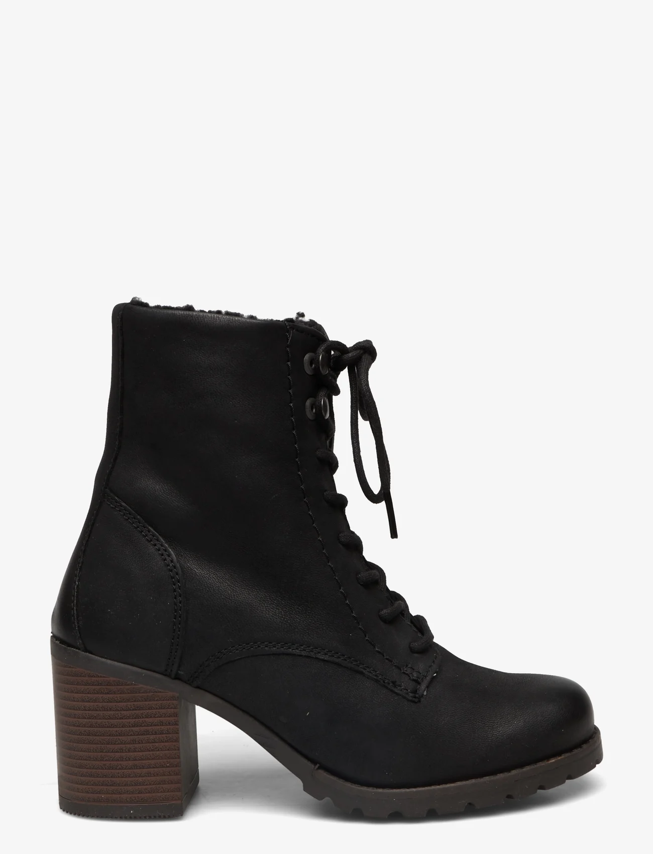 Clarks - Clarkwell Lace - high heel - black wlined lea - 1