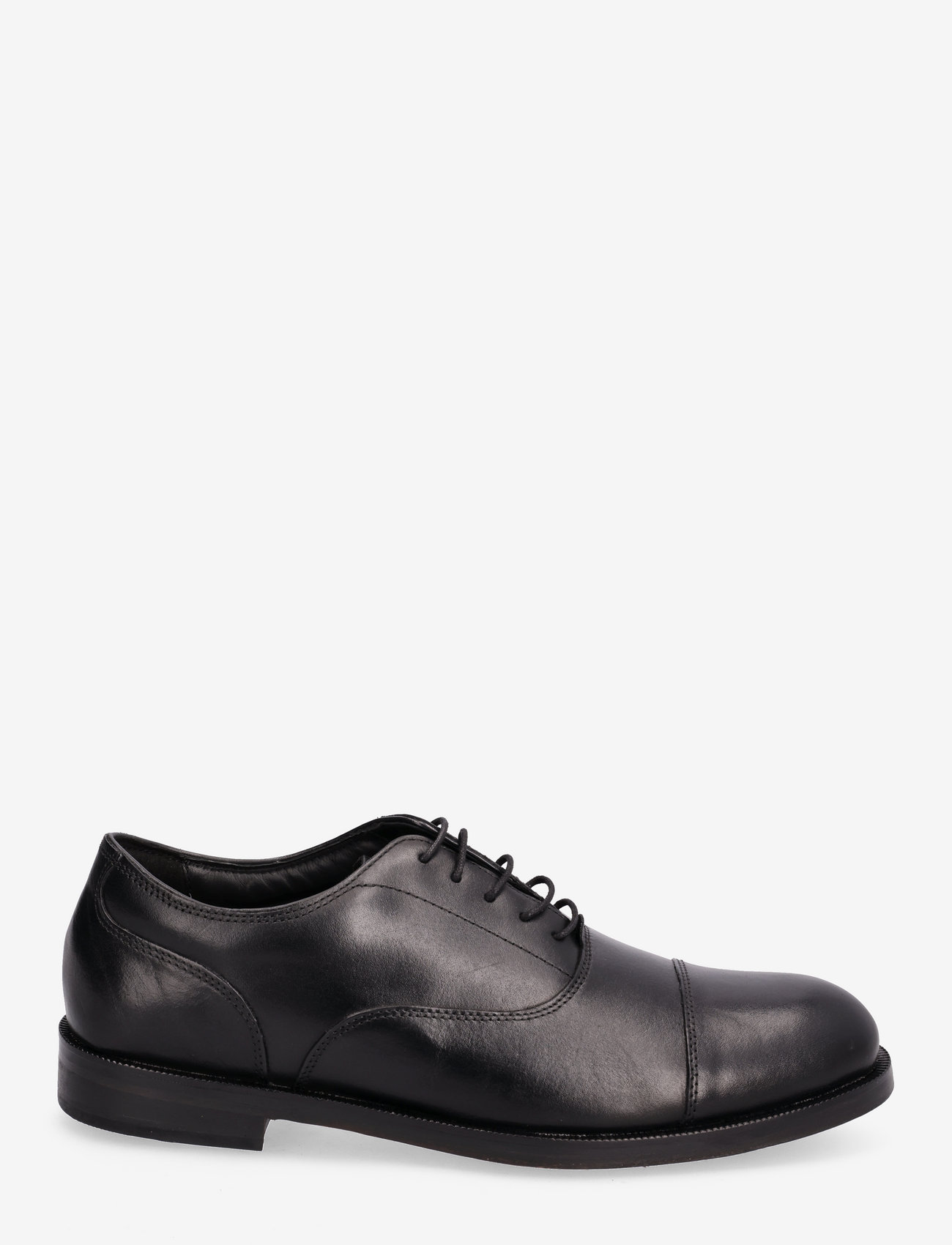 Clarks - Craftdean Cap - buty sznurowane - black leather - 1