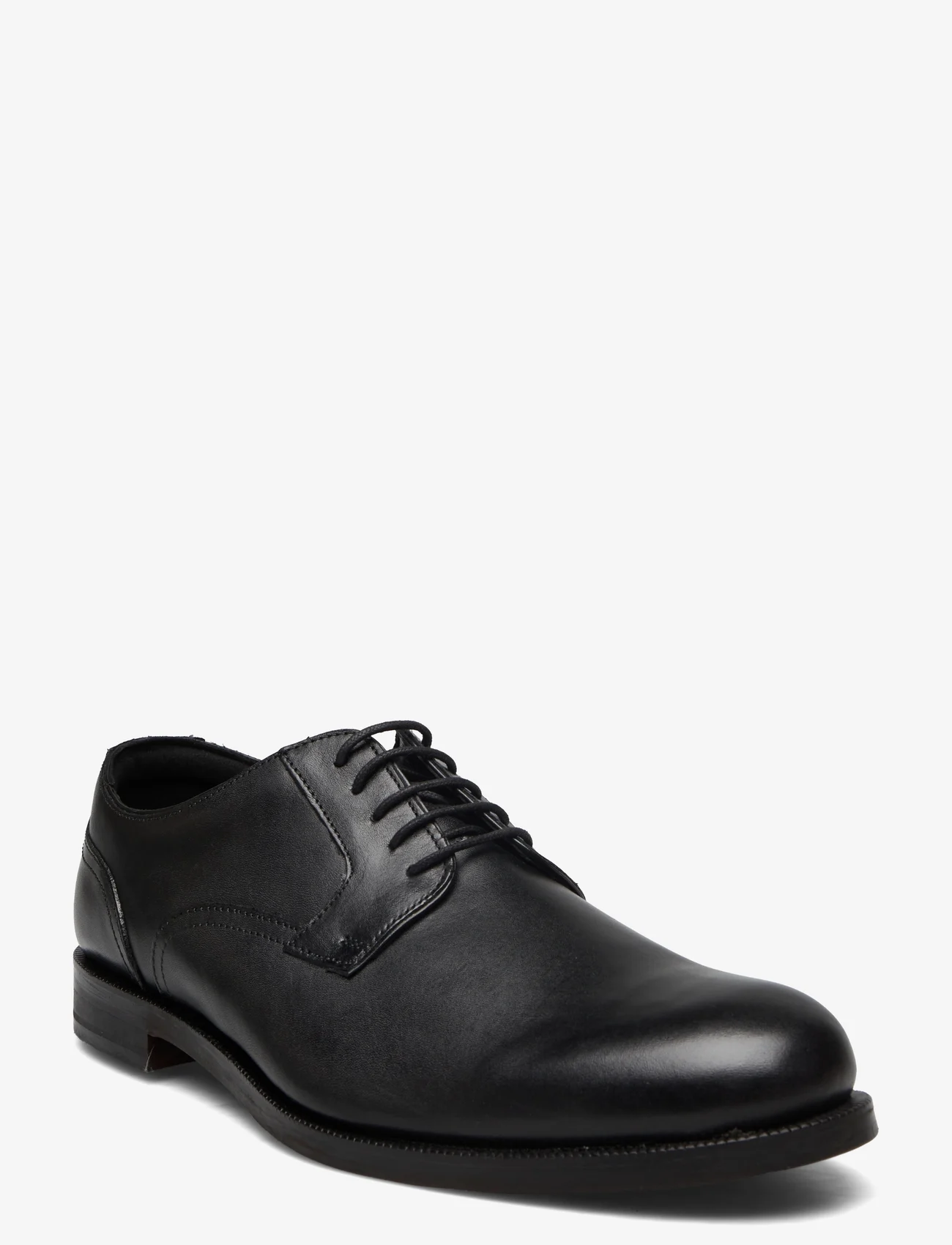 Clarks - Craftdean Lace - Šņorējamas kurpes - black leather - 0