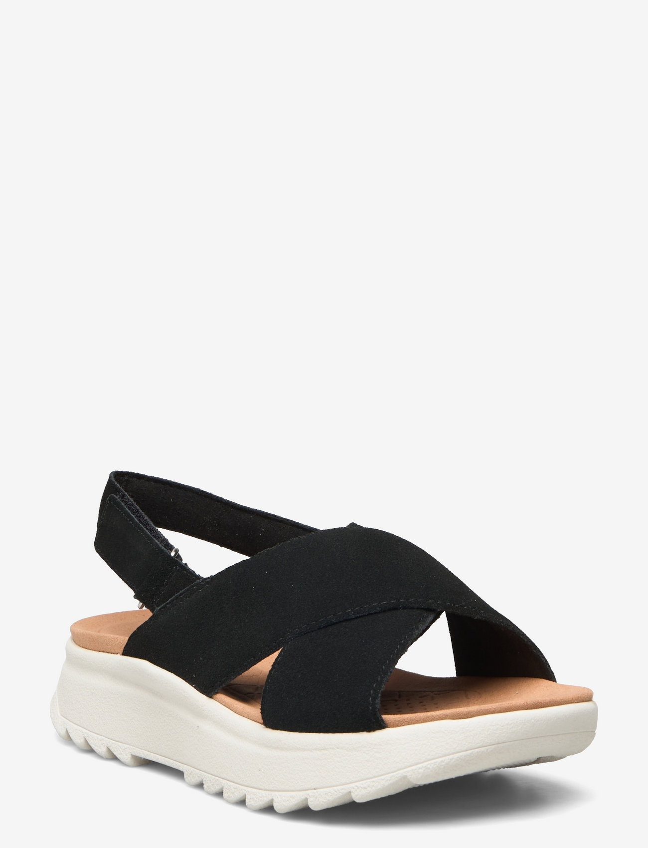 Clarks - DashLite Wish D - flat sandals - 1219 black sde - 0