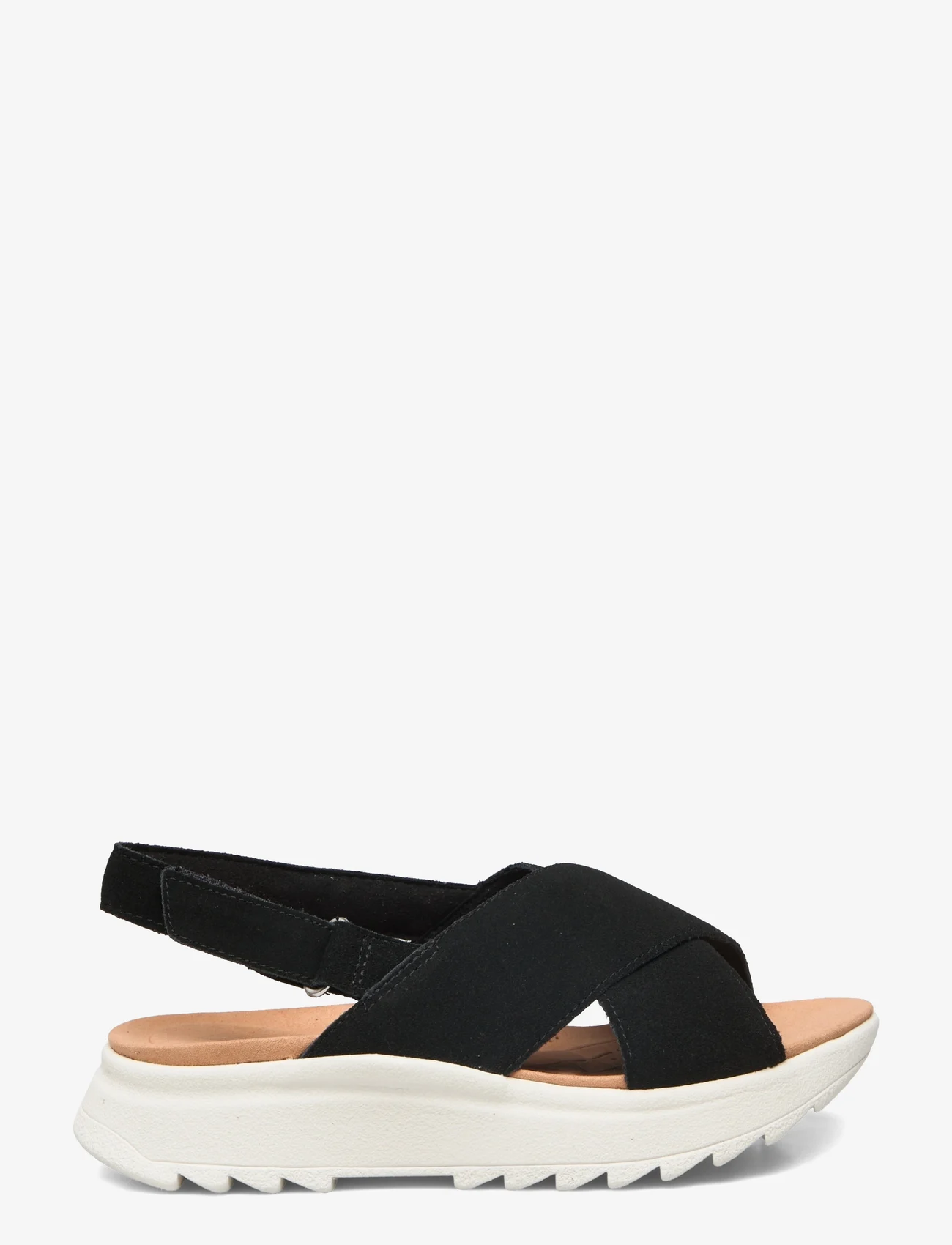 Clarks - DashLite Wish D - flat sandals - 1219 black sde - 1