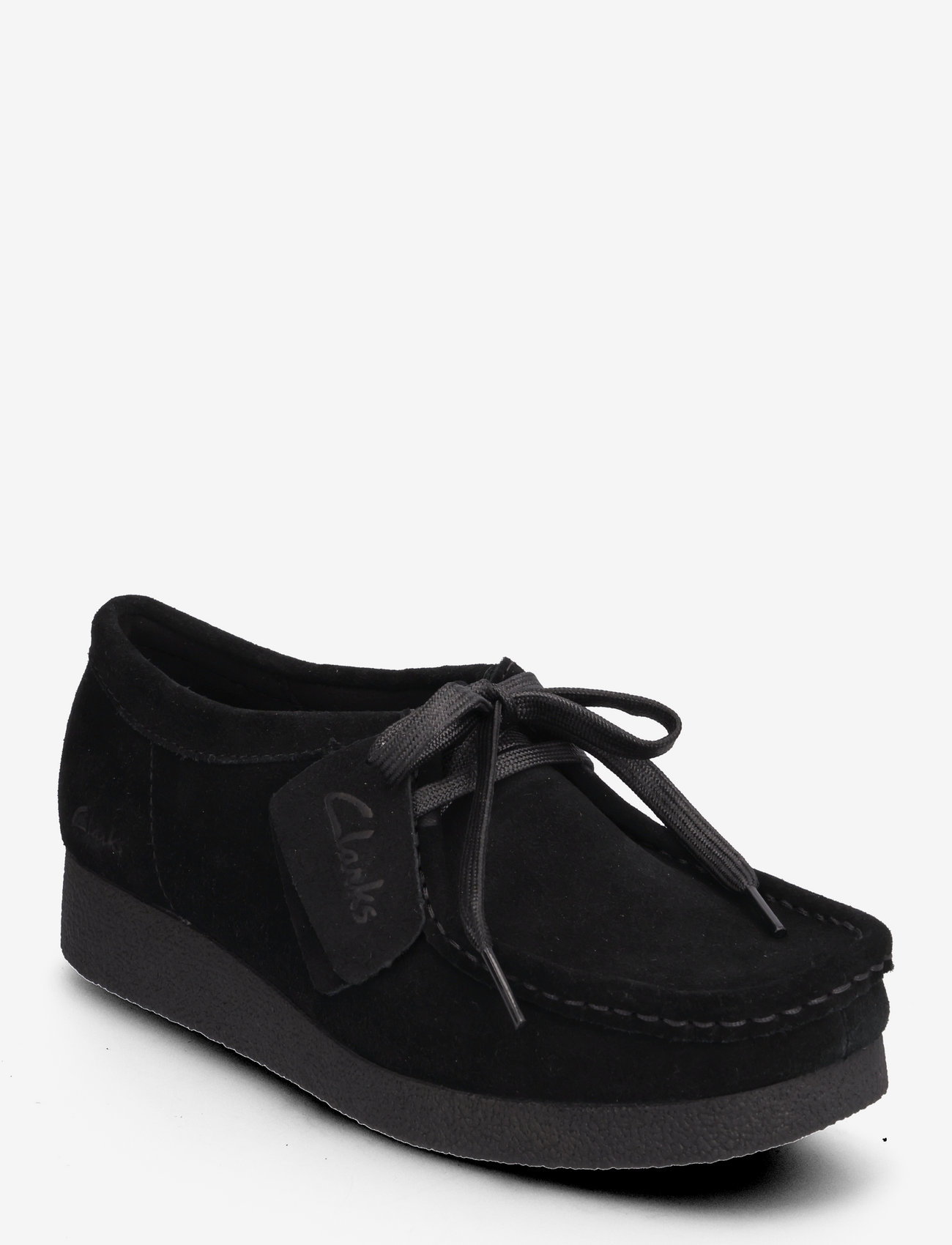 Clarks - WallabeeEVOSh D - spring shoes - 1219 black sde - 0