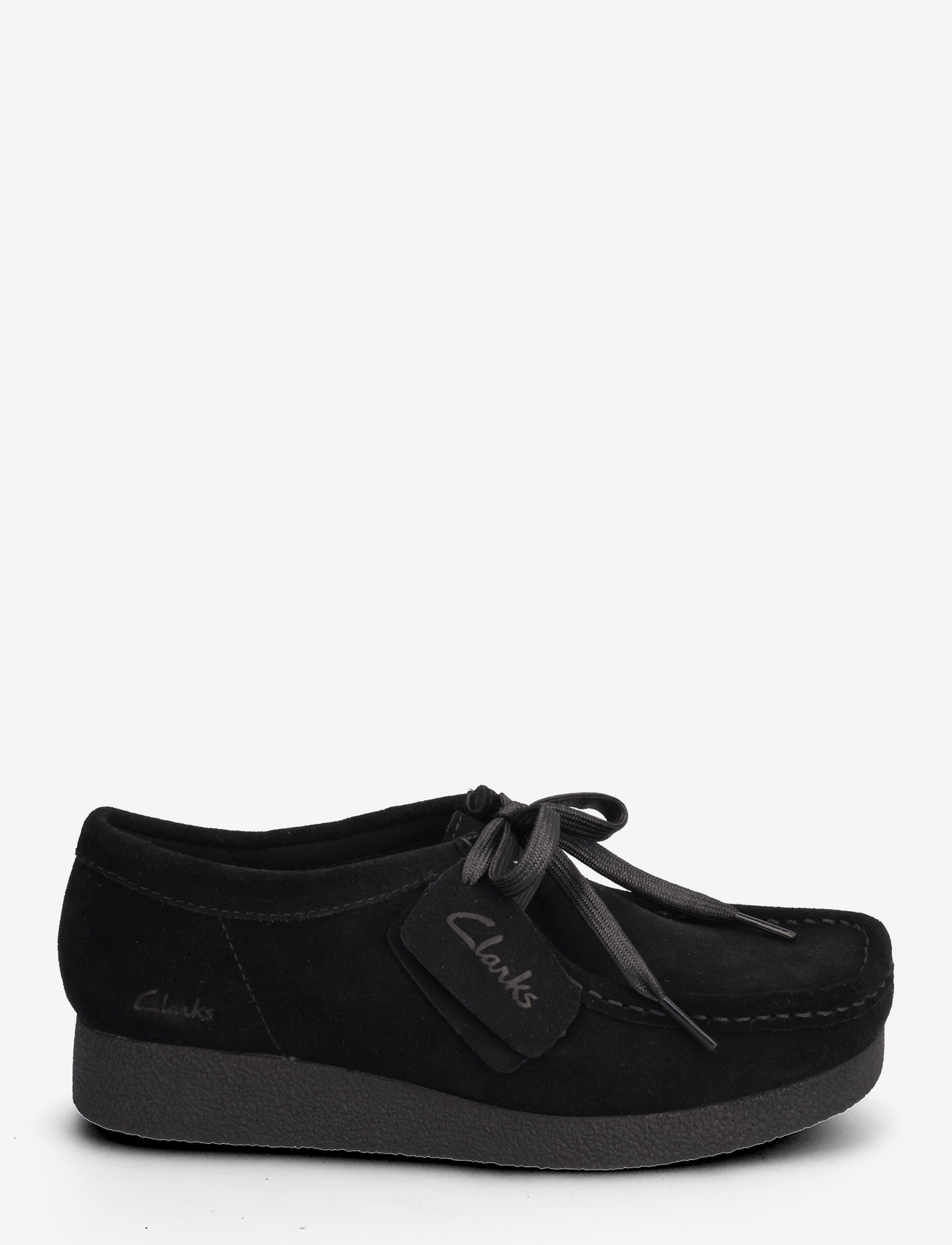 Clarks - WallabeeEVOSh D - spring shoes - 1219 black sde - 1