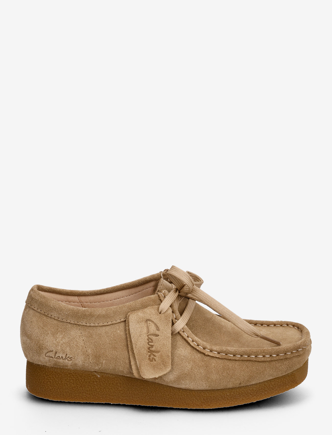 Clarks - WallabeeEVOSh D - spring shoes - 5232 dark sand suede - 1