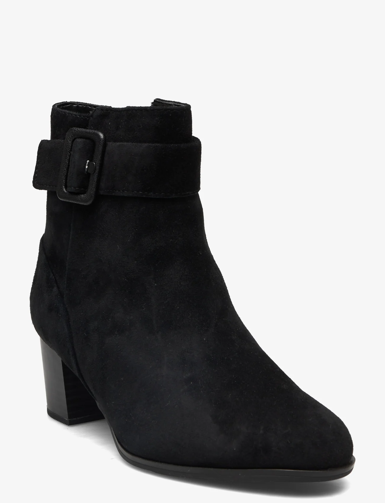 Clarks - Loken Zip WP - heeled ankle boots - black sde - 0