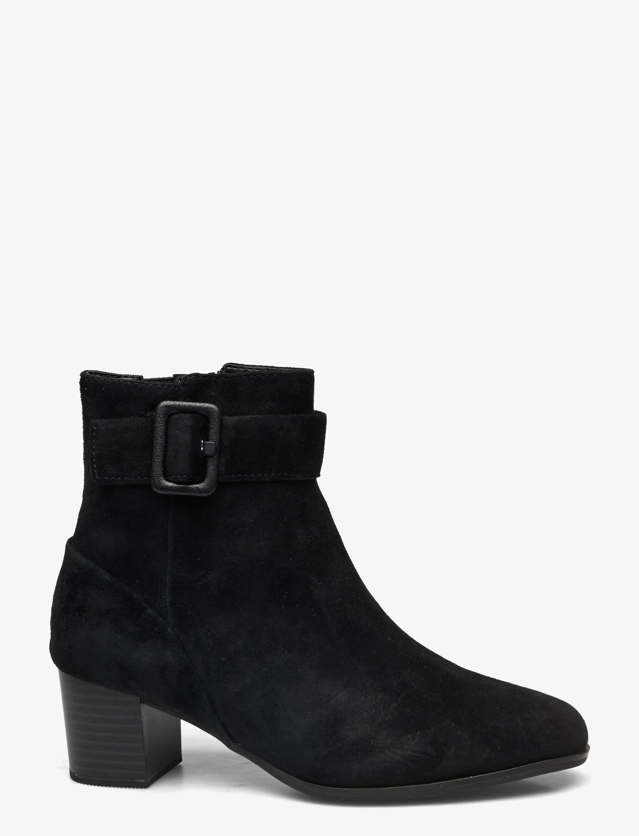 Clarks - Loken Zip WP - heeled ankle boots - black sde - 1