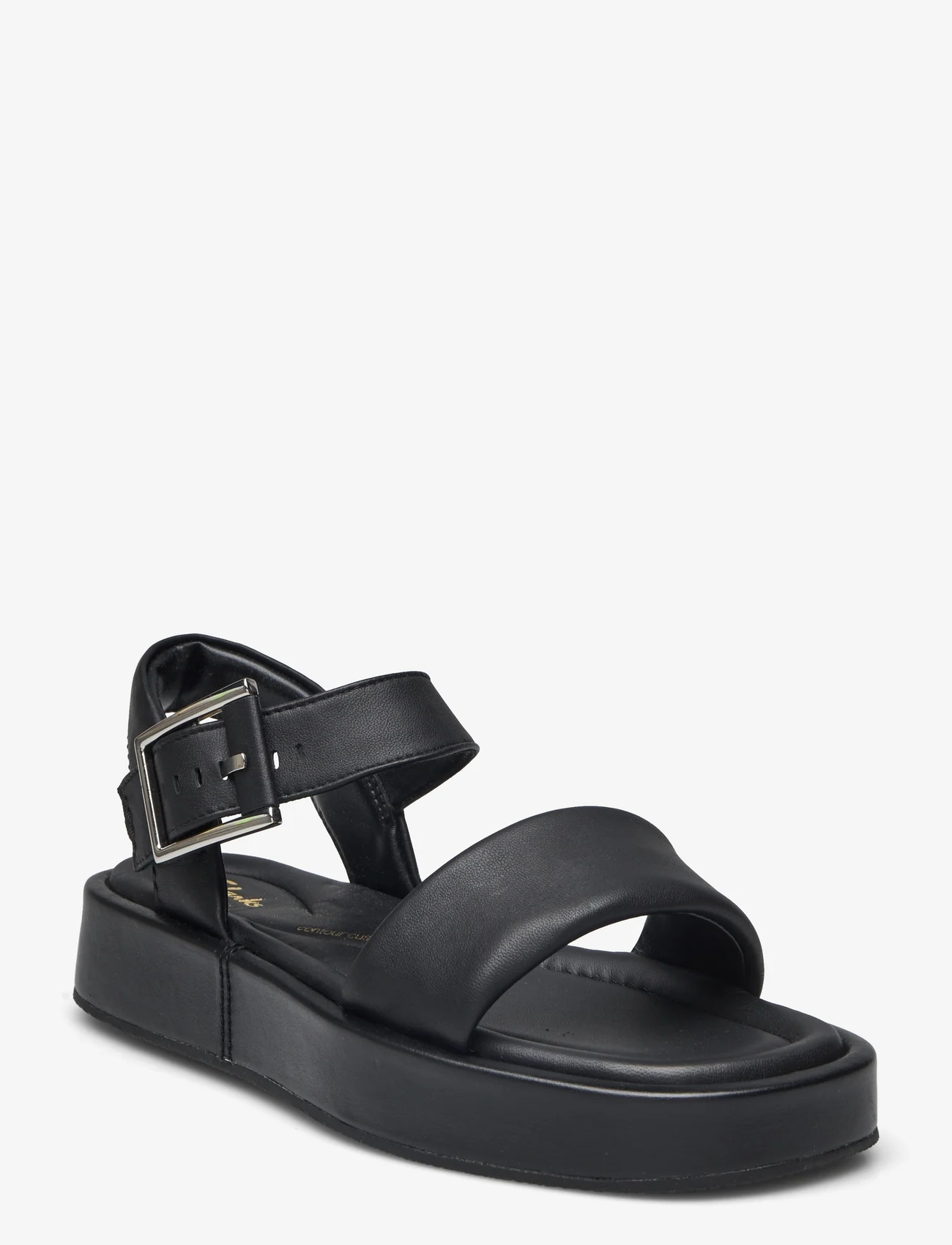 Clarks - Alda Strap D - flat sandals - 1216 black leather - 0