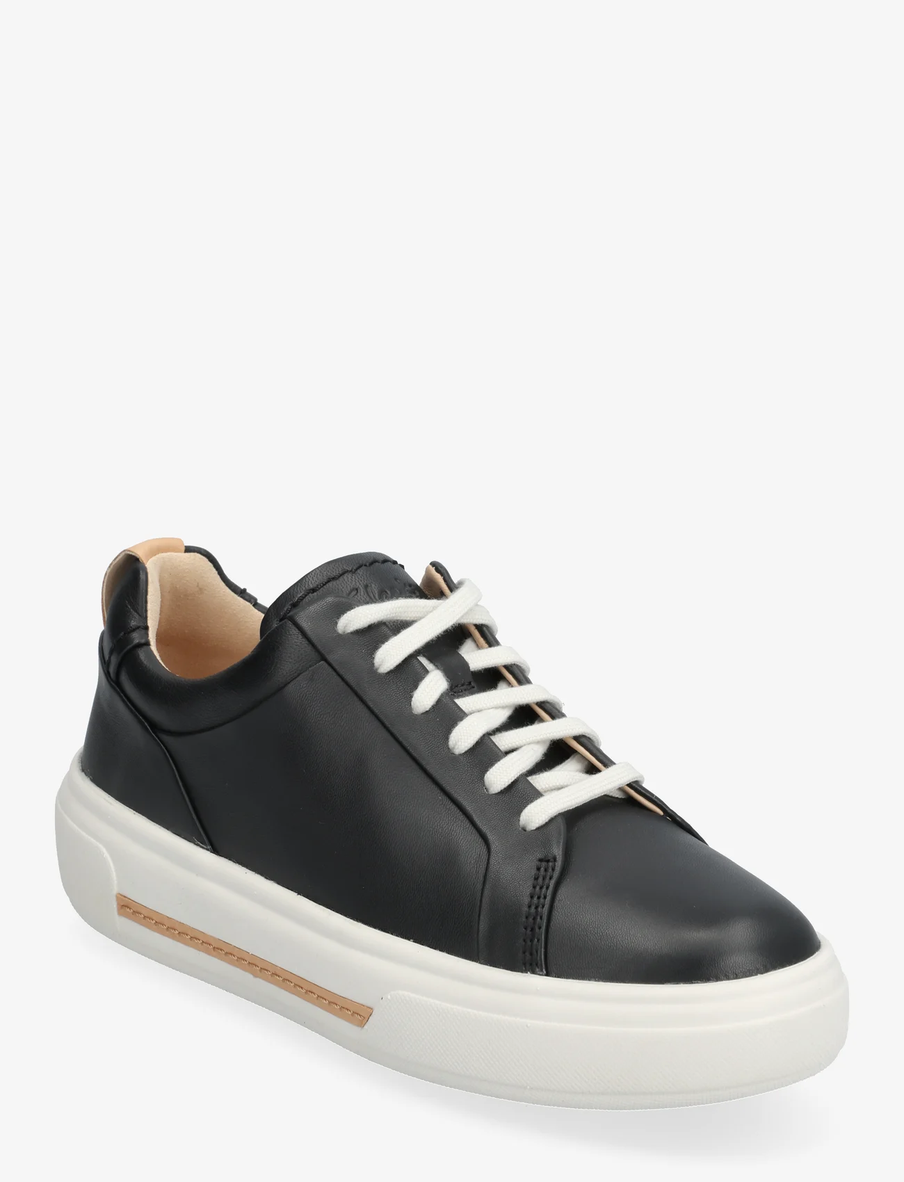 Clarks - Hollyhock Walk D - låga sneakers - 1216 black leather - 0