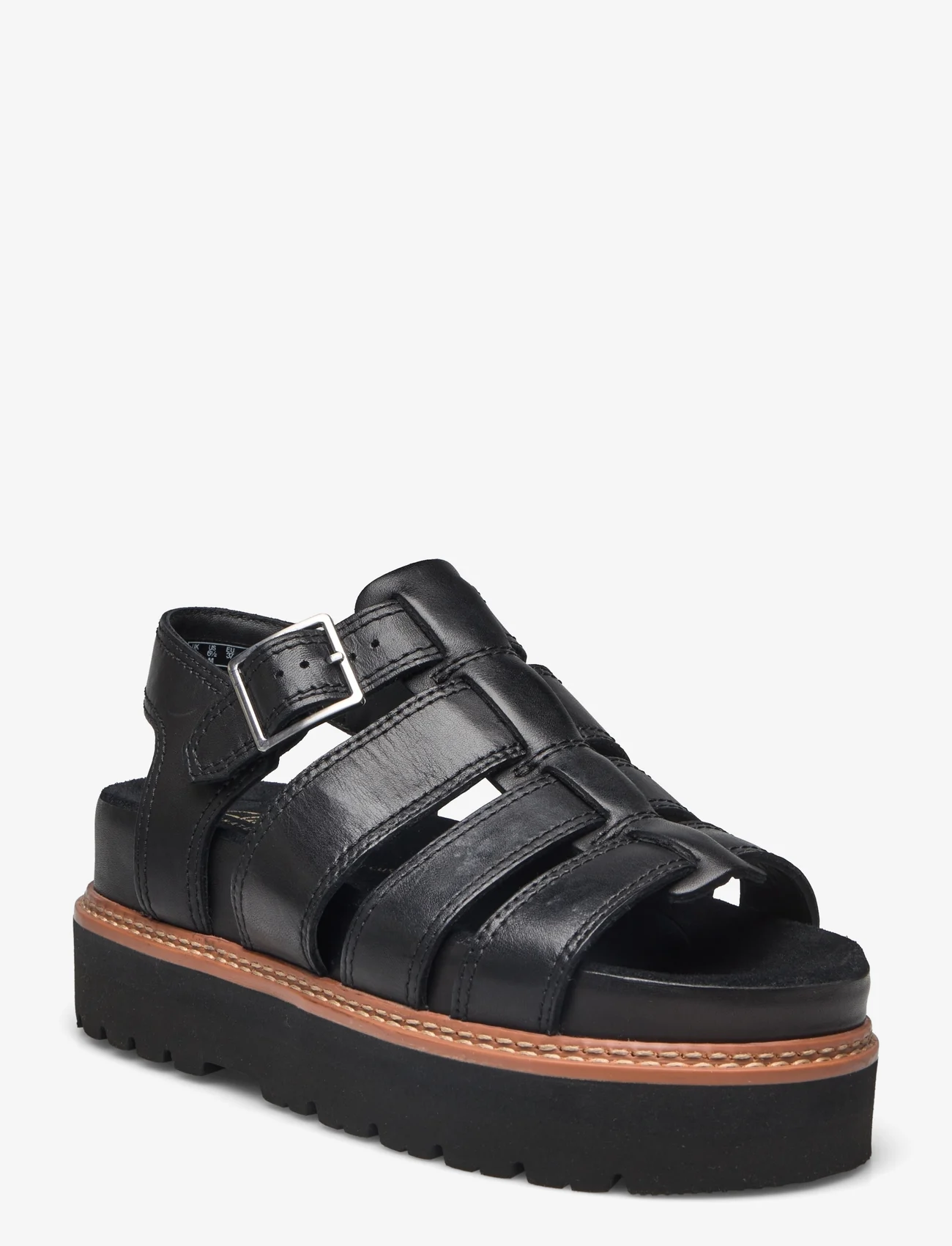 Clarks - Orianna Twist D - platform sandals - 1216 black leather - 0