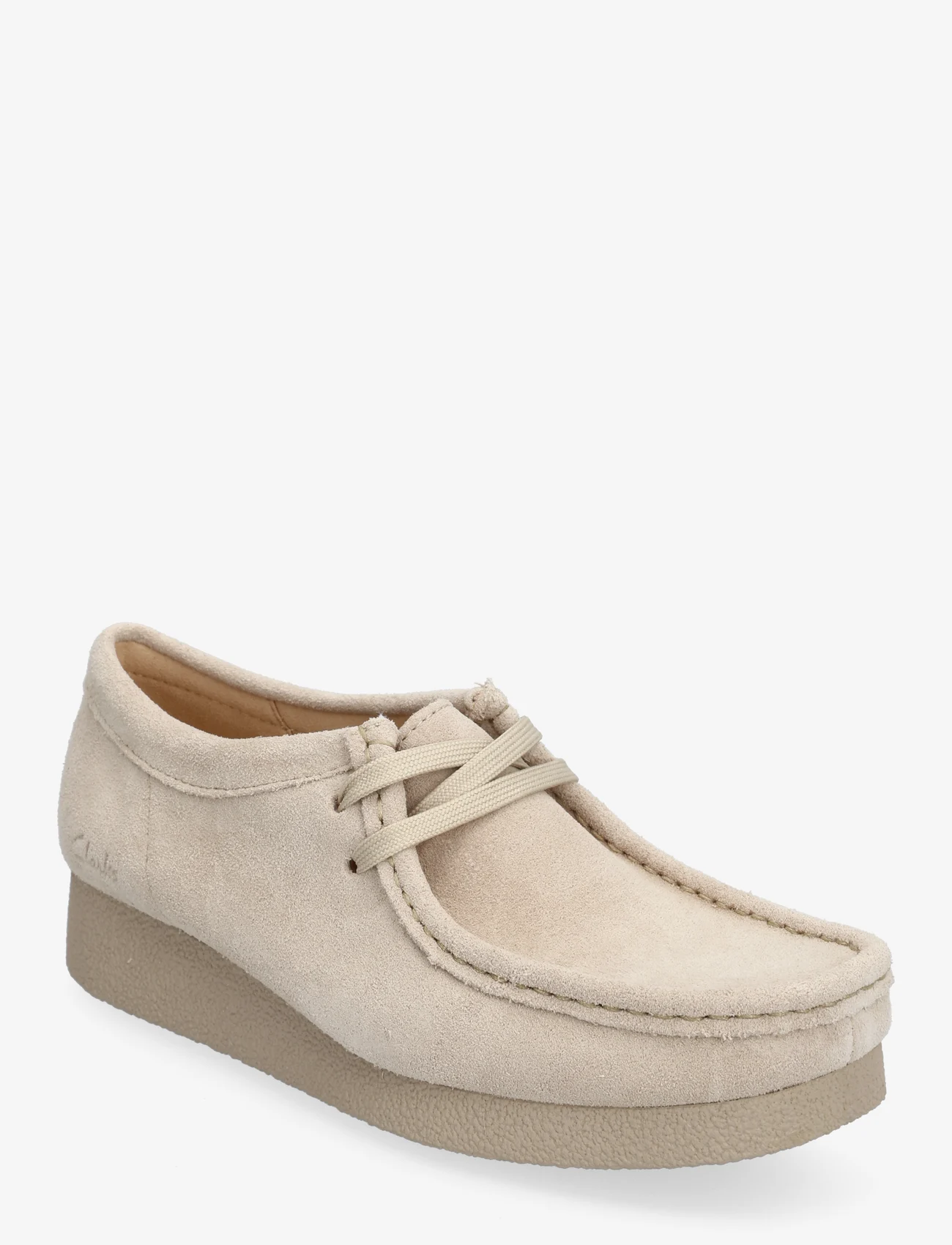 Clarks - WallabeeEVOSh D - spring shoes - 1247 sand suede - 0