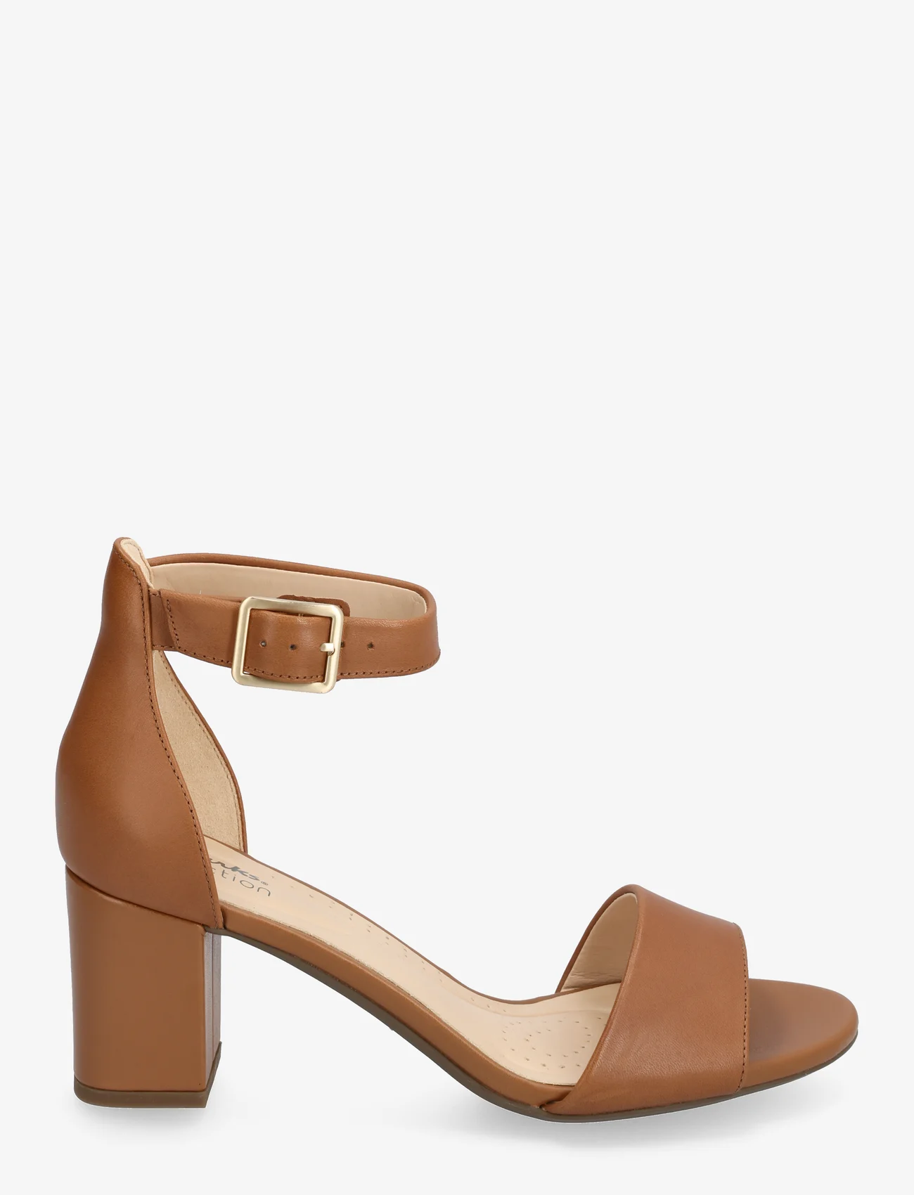 Clarks - Deva Mae D - party wear at outlet prices - 5241 tan leather - 1