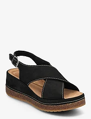 Clarks - Kassanda Step D - flat sandals - 1217 black nubuck - 0