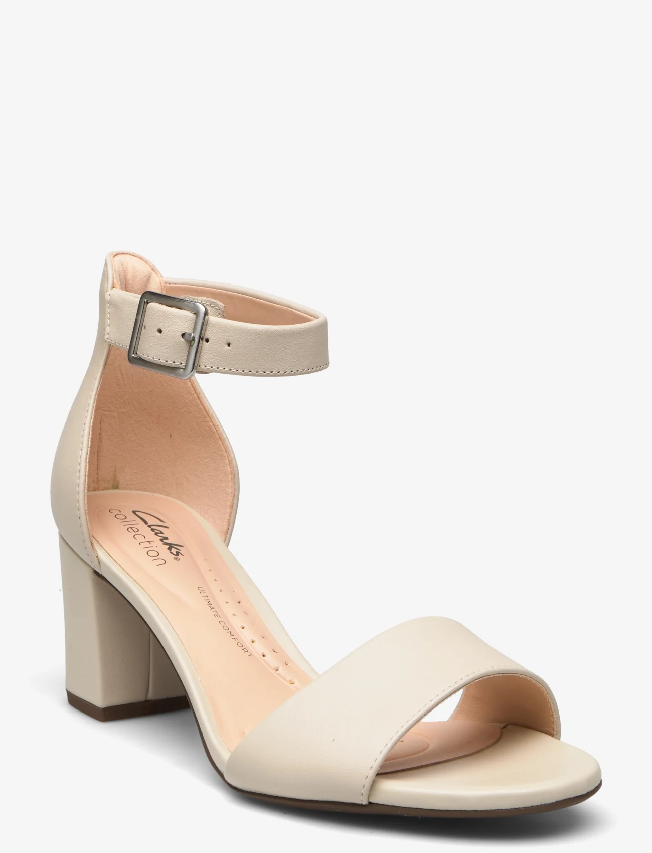 Clarks - Deva Mae D - party wear at outlet prices - 1233 ivory leather - 0
