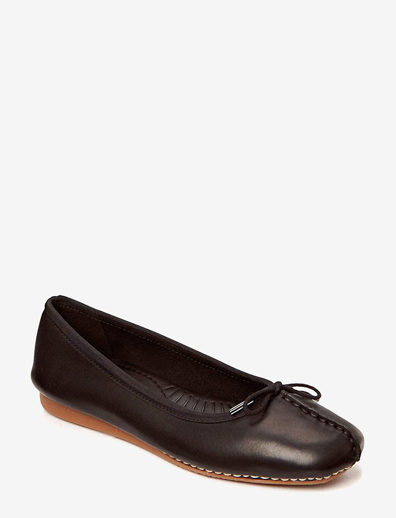 Clarks - Freckle Ice D - motetrender - black leather - 1