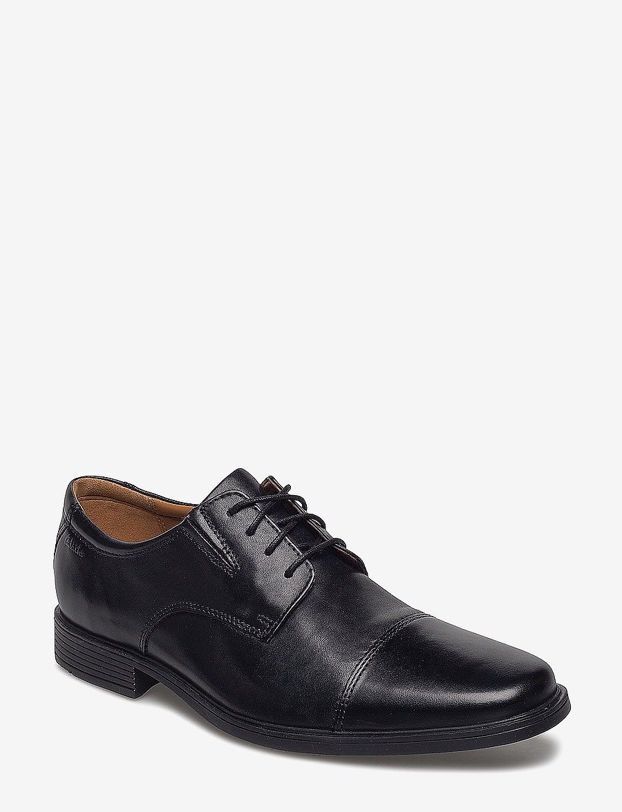 Clarks - Tilden Cap - derby-schuhe - black leather - 0