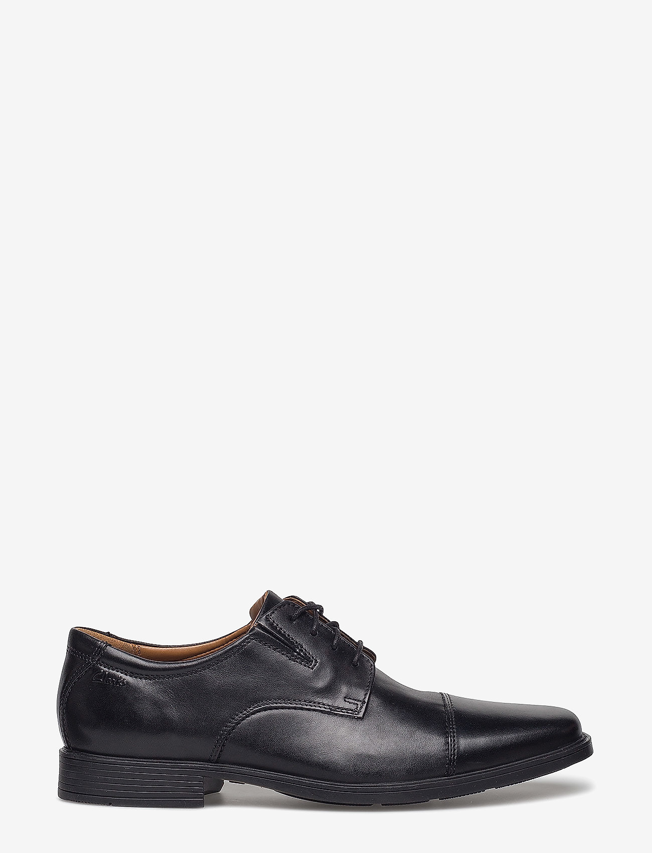 Clarks - Tilden Cap - black leather - 1
