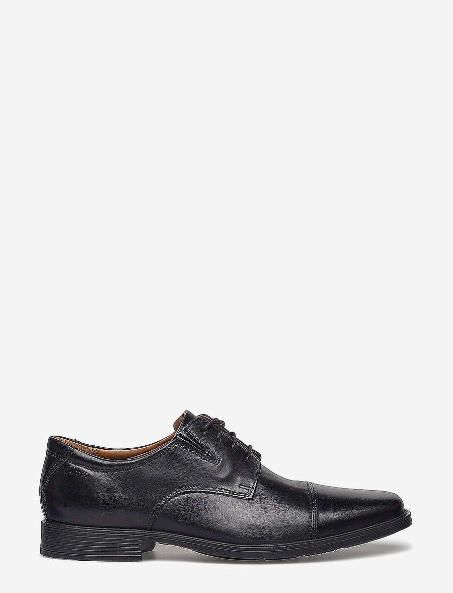 Clarks - Tilden Cap - derby-schuhe - black leather - 1
