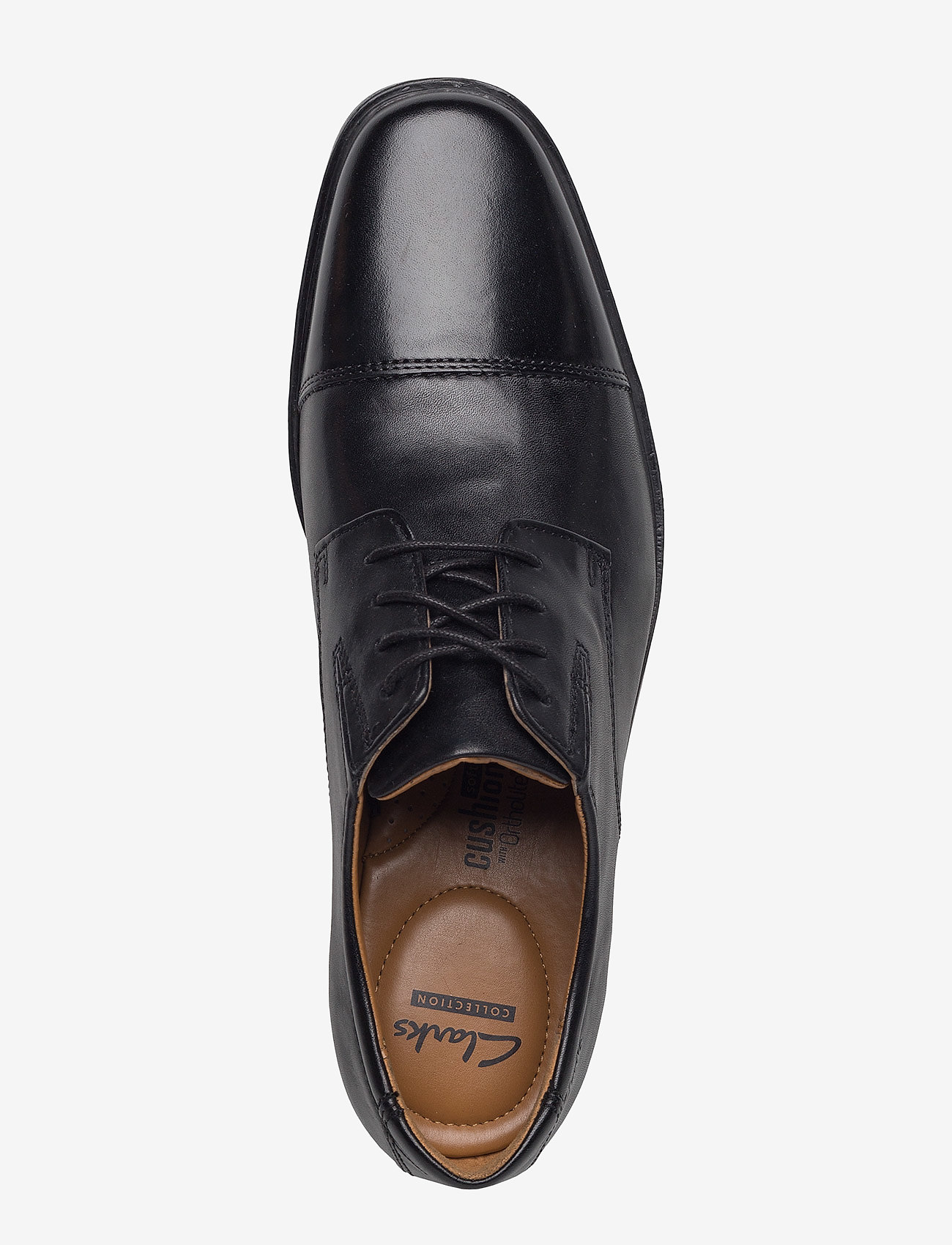 Clarks - Tilden Cap - black leather - 3