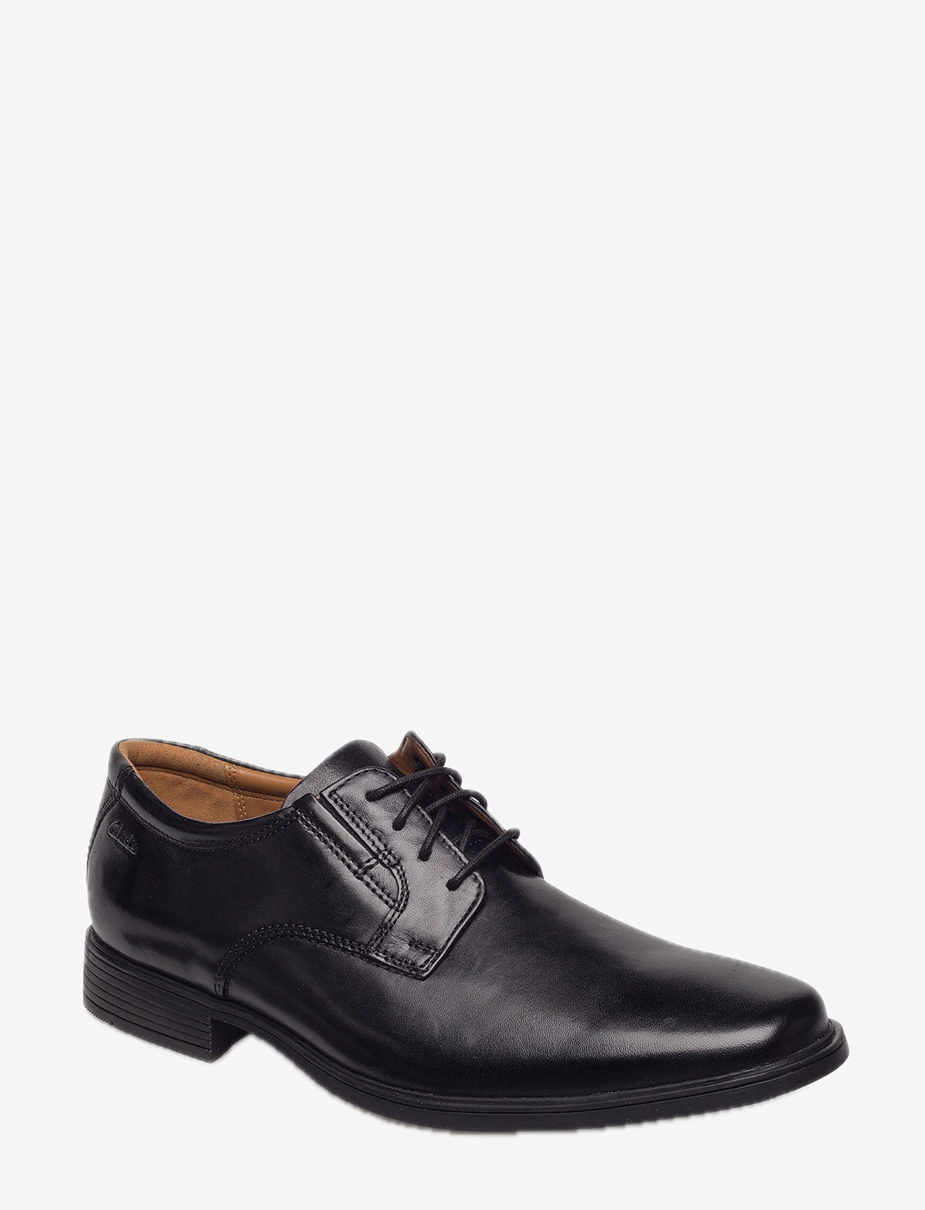 Clarks - Tilden Plain - black leather - 0