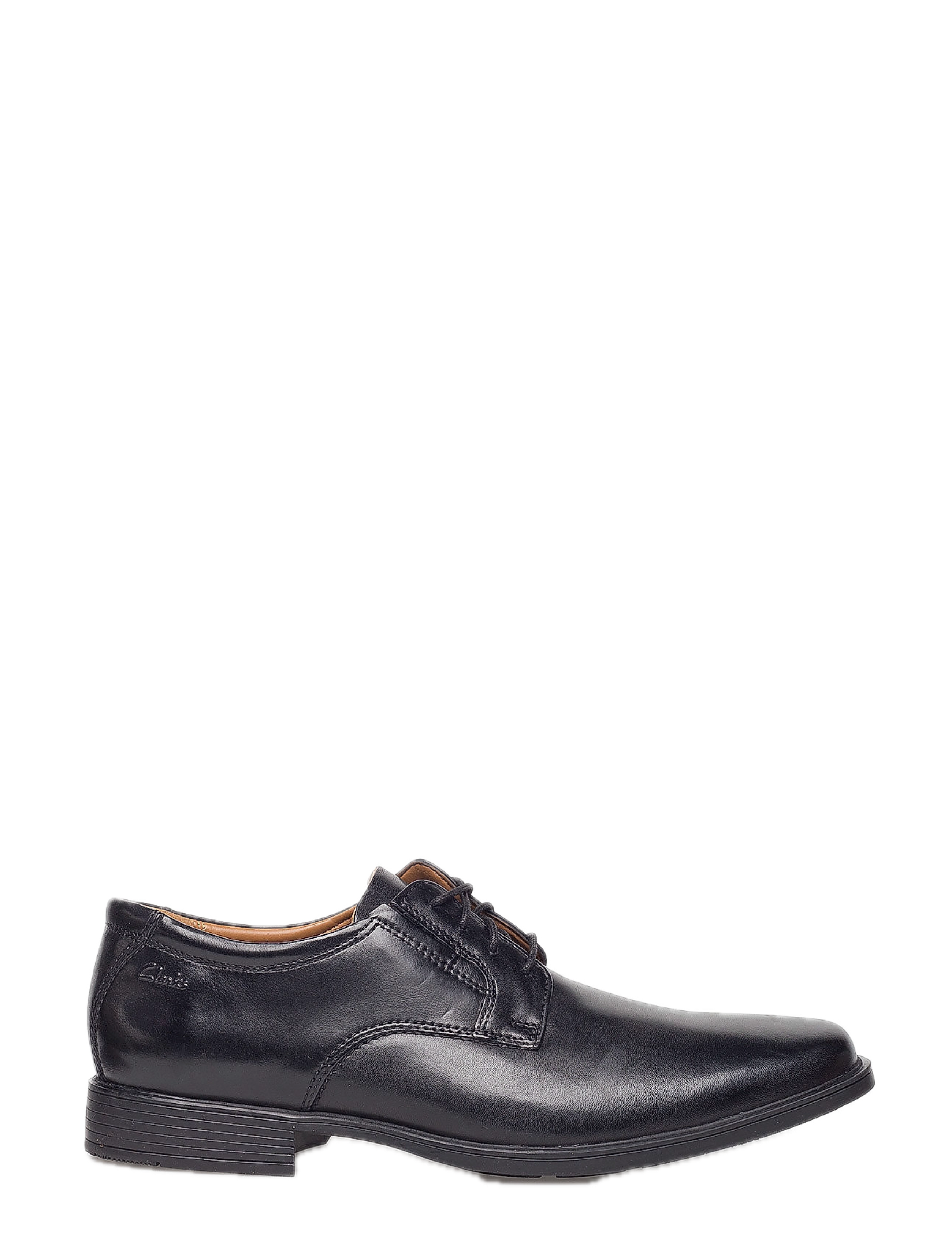 Clarks - Tilden Plain - black leather - 1