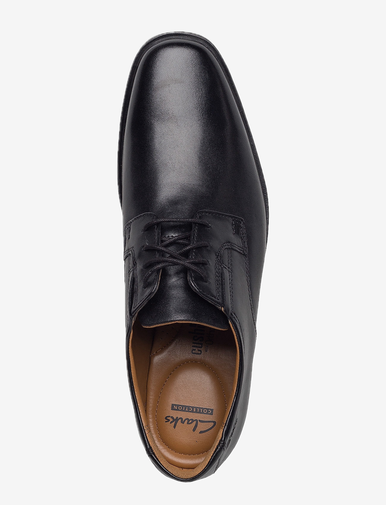 Clarks - Tilden Plain - black leather - 3