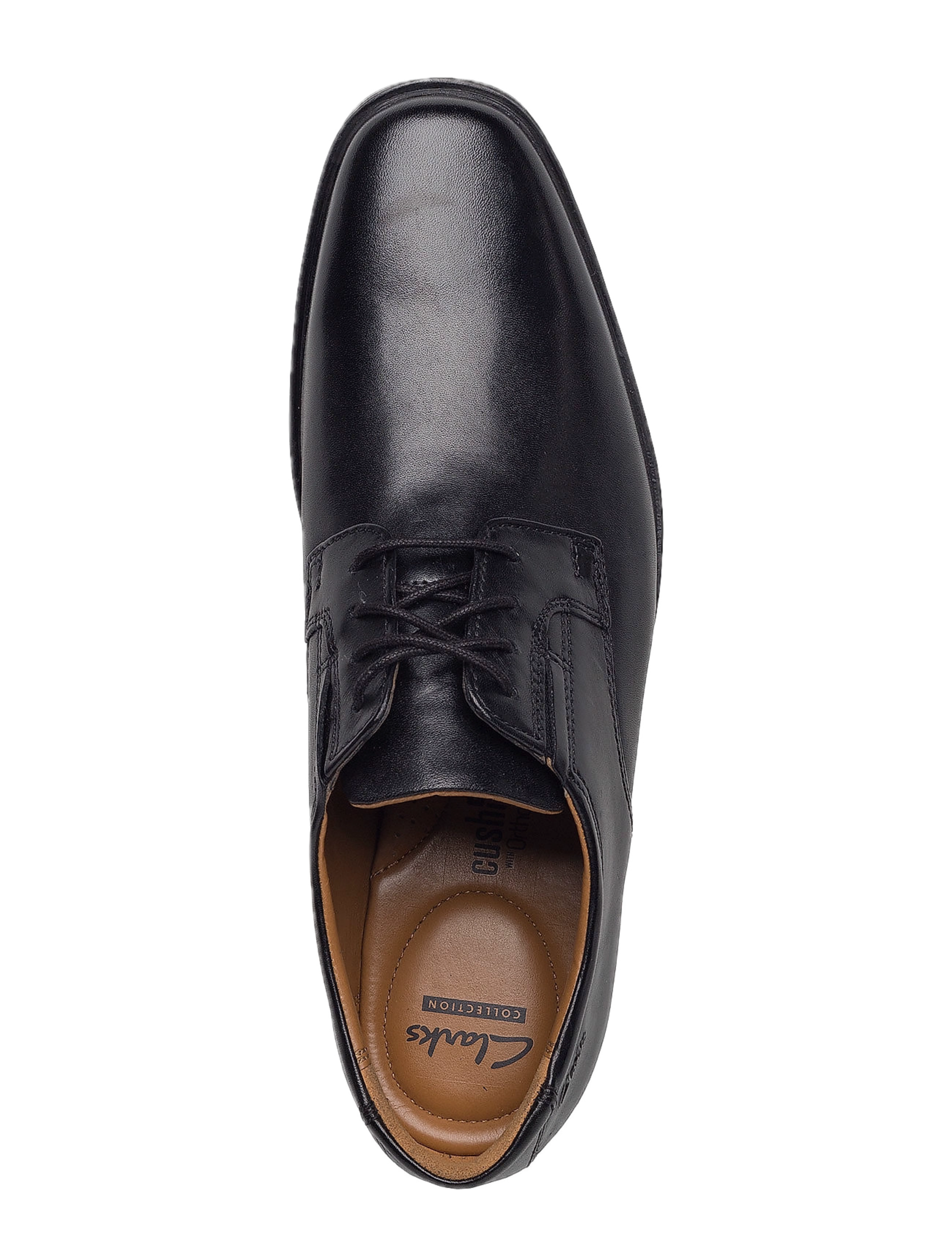 Clarks - Tilden Plain - black leather - 3