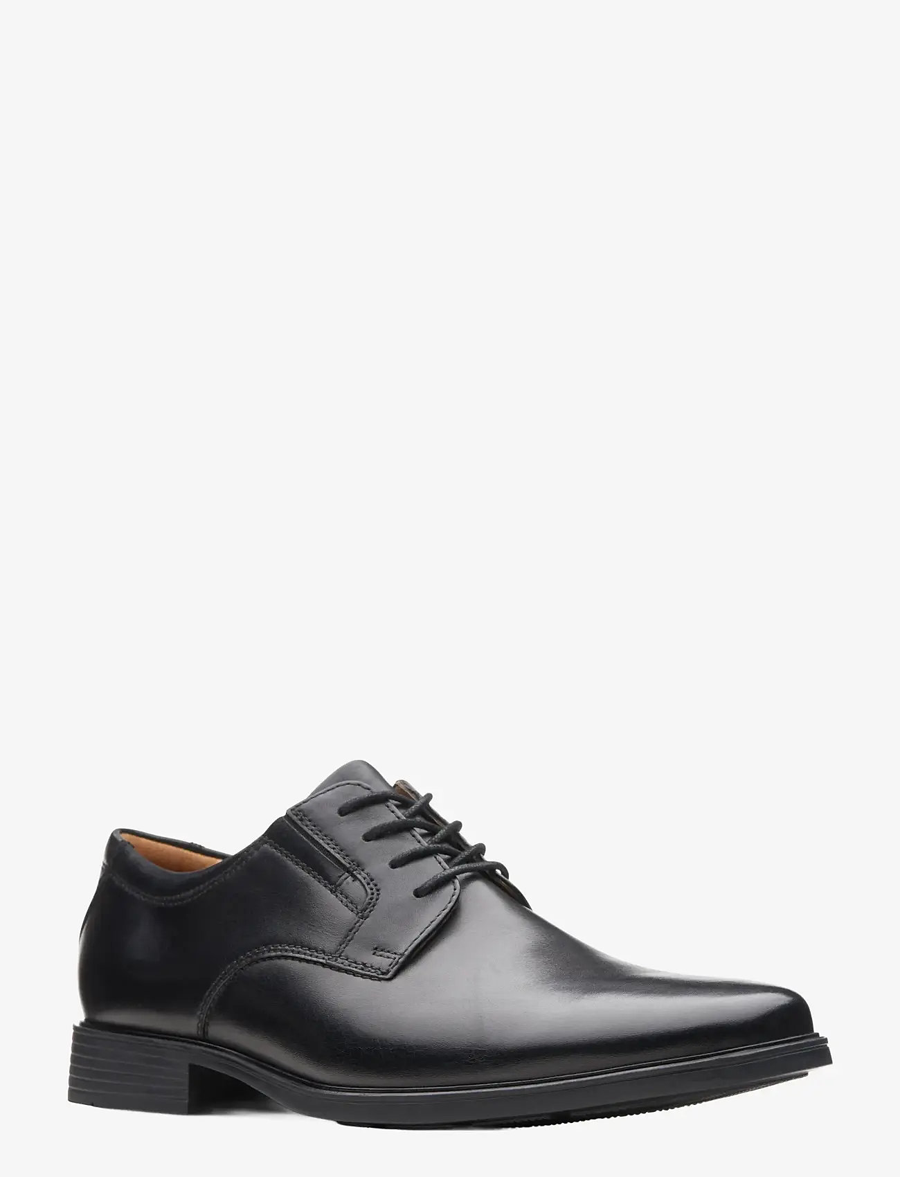 Clarks - Tilden Plain - black leather - 0