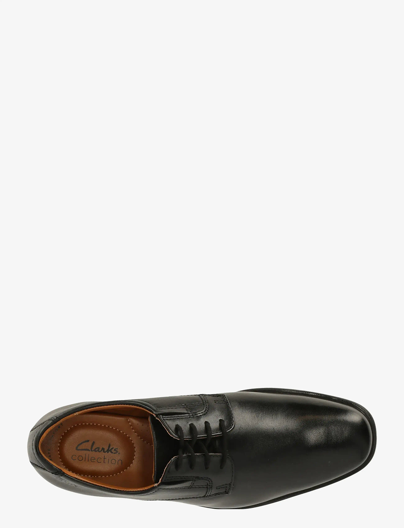 Clarks - Tilden Plain - black leather - 3