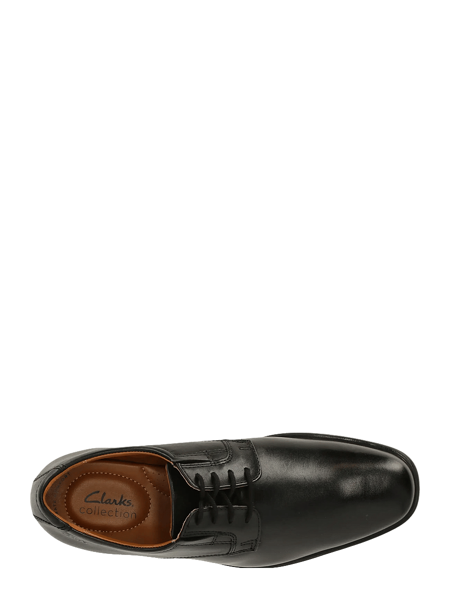 Clarks - Tilden Plain - derby-schuhe - black leather - 3