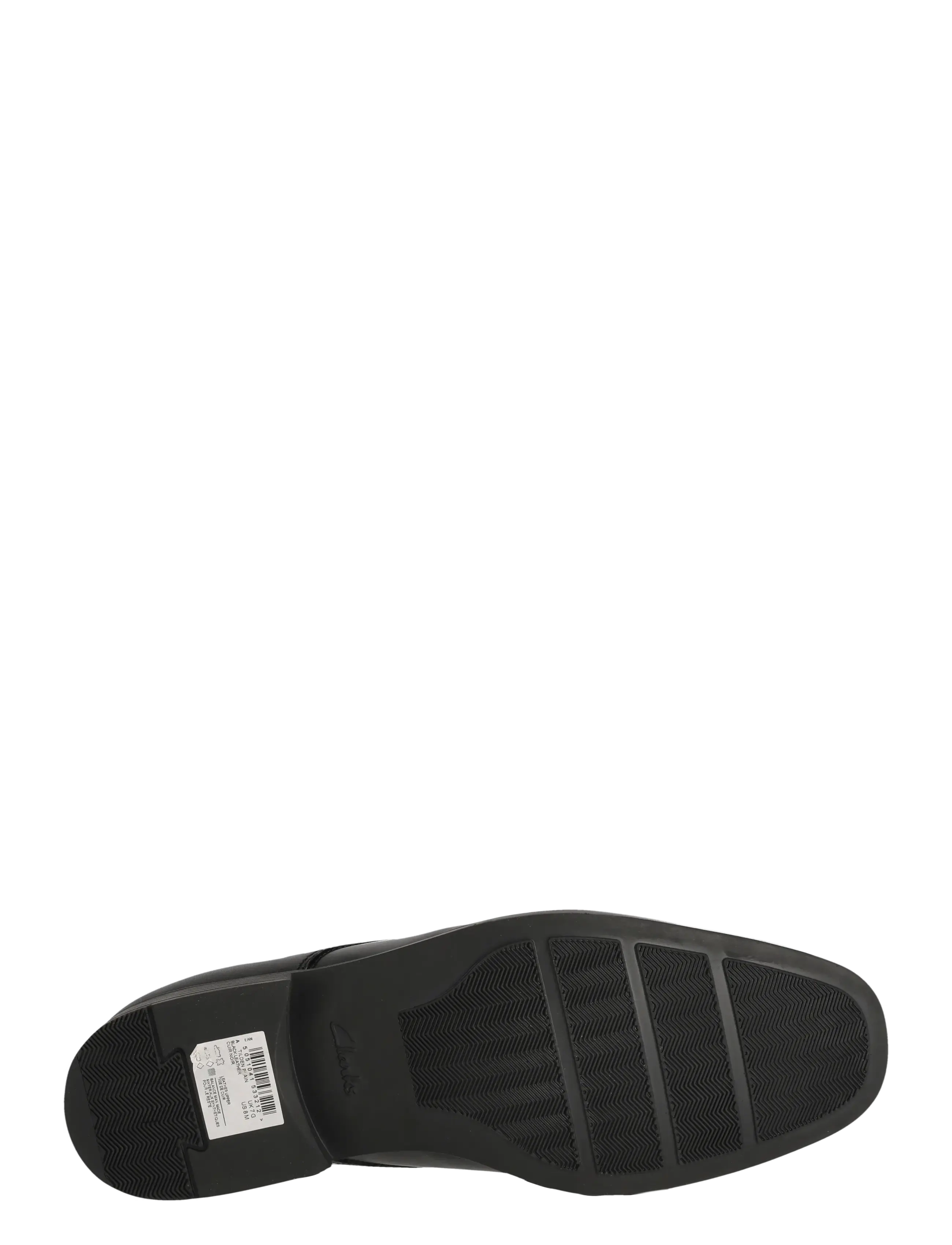 Clarks - Tilden Plain G - derby kingad - black leather - 5