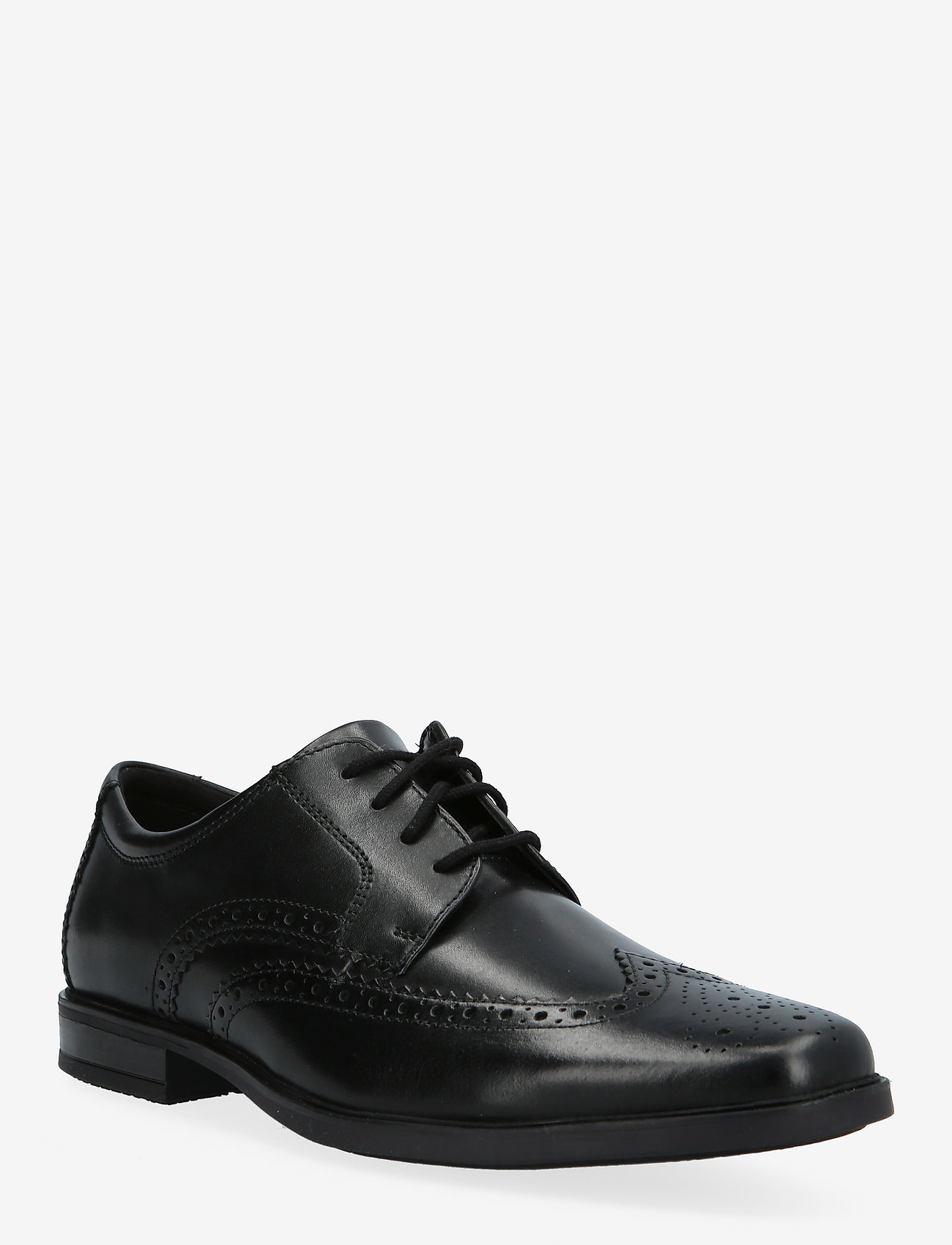 Clarks Howard Wing G - Laksko - BLACK LEATHER / black