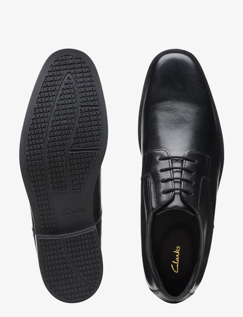 Clarks - Howard Walk - derby-schuhe - black leather - 4