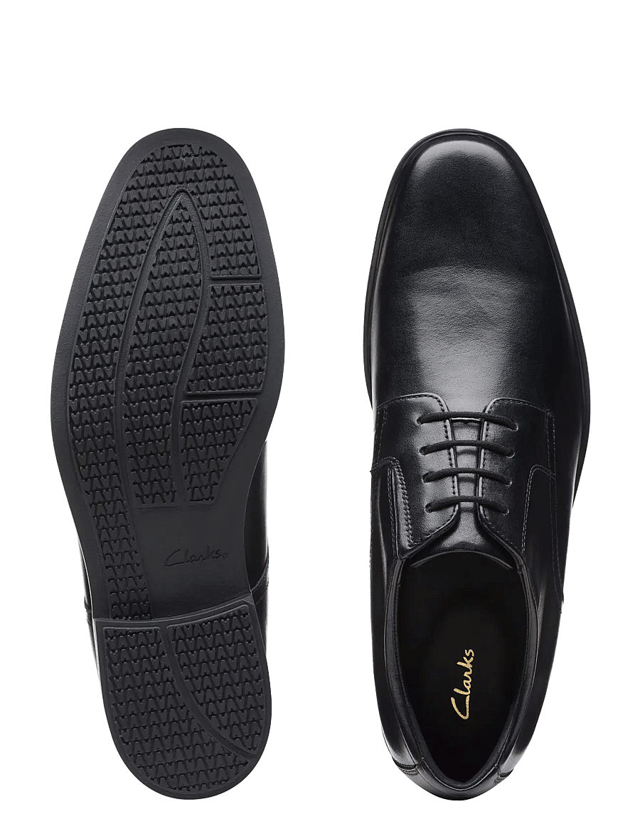 Clarks - Howard Walk G - derby-kengät - black leather - 4
