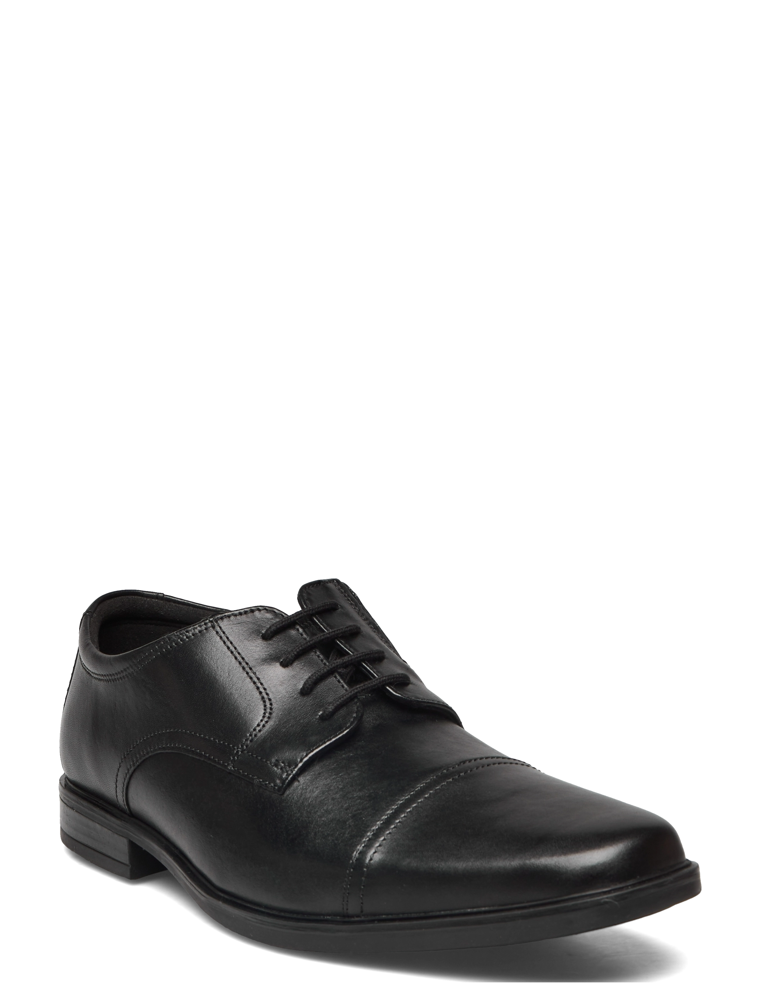 Clarks Howard Cap - Schnürschuhe - BLACK LEATHER / black