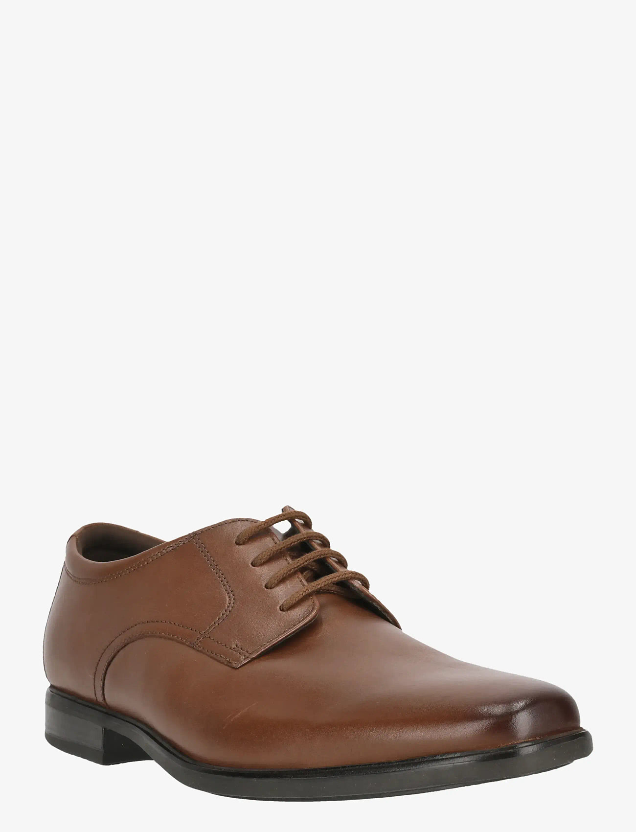 Clarks - Howard Walk G - schnürschuhe - dark tan lea - 0