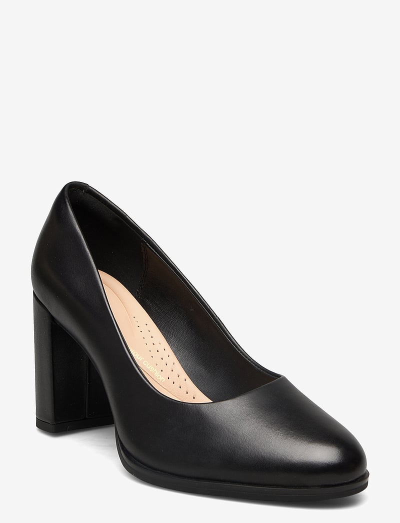Clarks - Freva85 Court D - pumps - black leather - 0