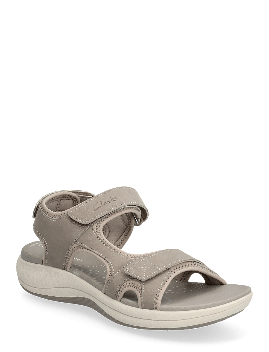 Clarks - Mira Bay D - płaskie sandały - stone - 0