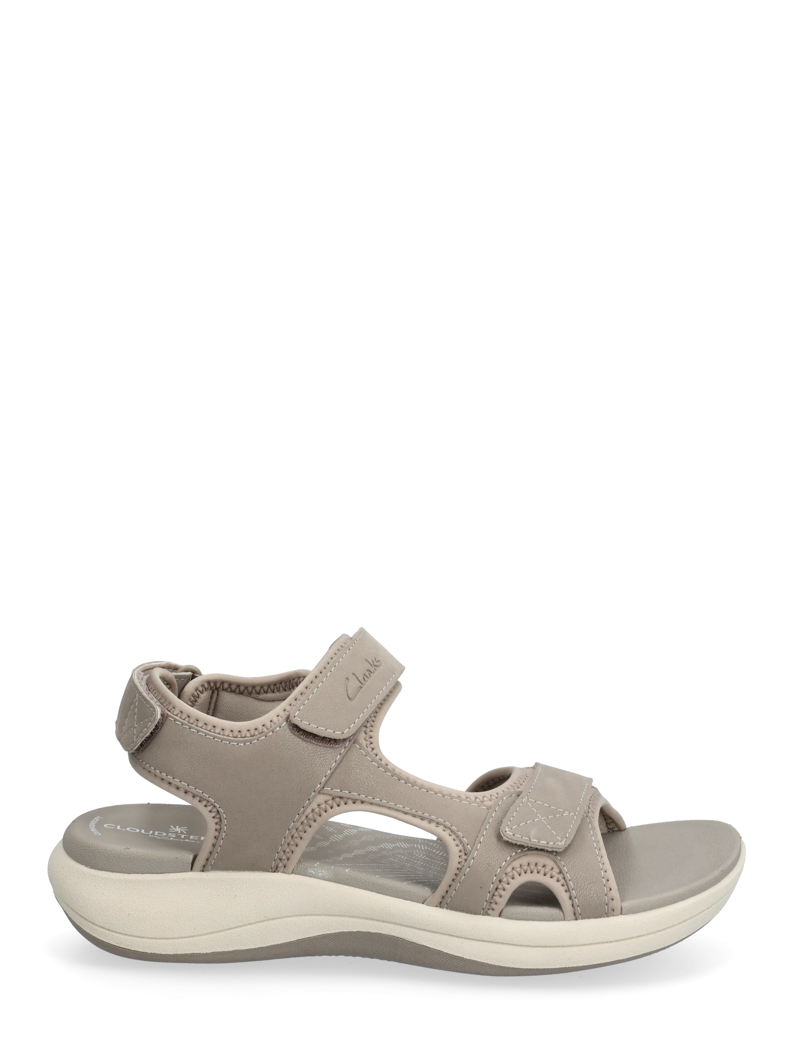 Clarks - Mira Bay D - płaskie sandały - stone - 1