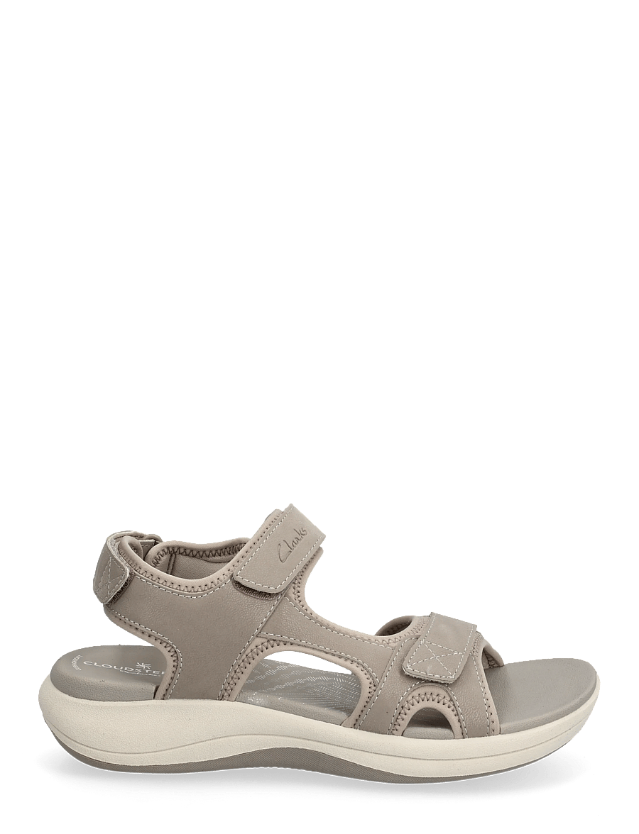 Clarks - Mira Bay D - płaskie sandały - stone - 1